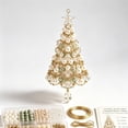 thumbnail image 1 of DIY Christmas Tree Beaded Ornament Kit, 3D Crystal Bead Holiday Craft Set, Handmade Tabletop Christmas Decor Gift, Christmas Decor, 1 of 3