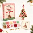 thumbnail image 1 of DIY Christmas Tree Beaded Ornament Kit, 3D Crystal Bead Mini Tabletop Xmas Tree Craft Set, Handmade Sparkling Ornament Kits Holiday Home Decor & Gift for Diy Art Lovers, 1 of 7