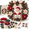 thumbnail image 1 of DIY Christmas Wreath Assembly Kit,3D Fabric Poke Wreath Craft Set for Adults,Beginners,Handmade Holiday Door Wall Decor,12.6 Inch(Santa), 1 of 6