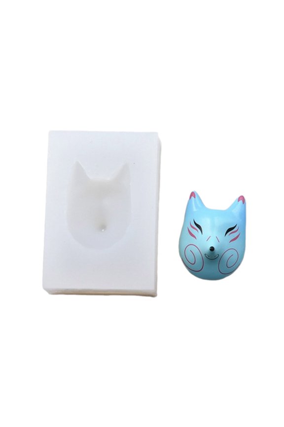 DIY Clay Mold for Keychain Jewelry Accessories Realistic Masks Creating Mold Delicate Lowrie Shaped Mask Clay Moulds