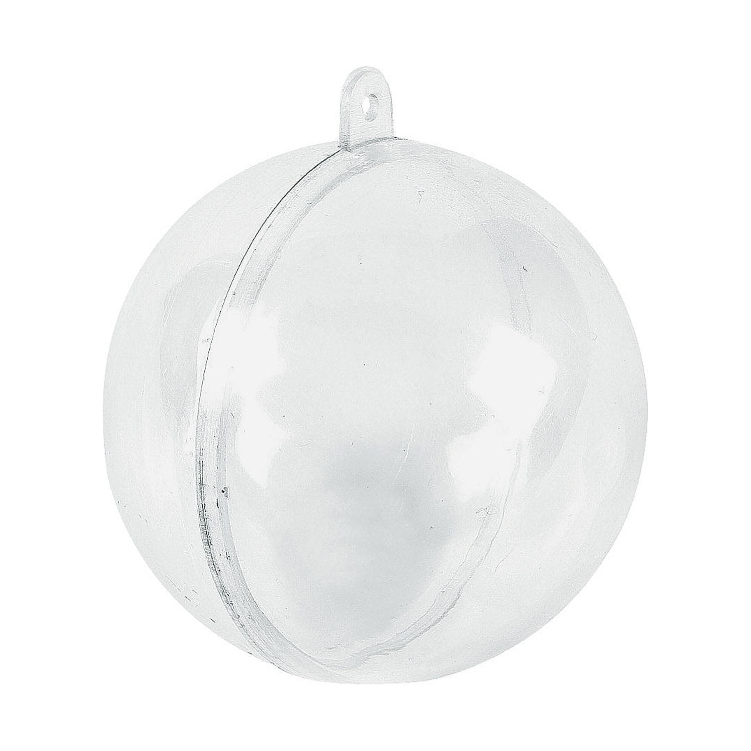 DIY Clear Ornaments, Christmas, Crafts, 2.25", 72 Pieces