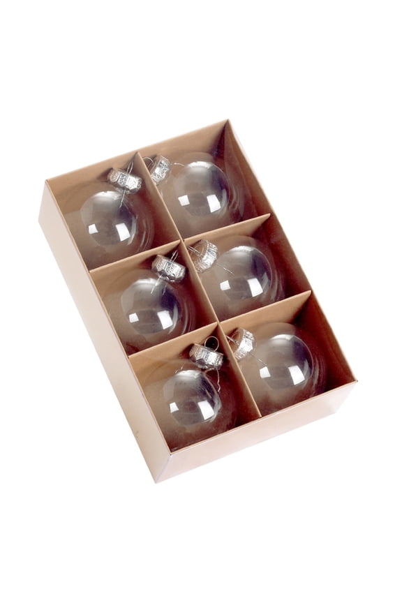 DIY Clear Plastic Fillable Balls Ornament, Christmas Balls for Christmas, Halloween, Birthday, Wedding Decor, Crafts Decorations (60 mm/80mm)