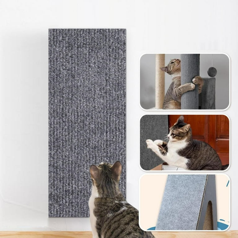 DIY Climbing Cat Scratcher 2024 Cat Scratch Mat Trimmable Cat Wall Scratcher Self Adhesive Cat Scratching Carpet For Cat Wall Furniture Scratching