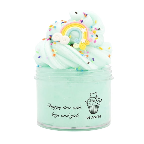 DIY Cloud Butter Slime Kit Scented Stretchy Ice Cream Silk Fluffy Soft Clay Sensory Putty for Stress Relief Craft Activity Set