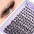 thumbnail image 1 of ELAE DIY Cluster Eyelashes, Wispy Fluffy Lash Extensions (120pcs, 9mm-16mm), Black, 1 of 10