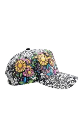 DIY Coloring Baseball Cap Blank Canvas Hat 100% Cotton Adjustable Snapback Kitchen Home Party Craft Art Gift For Adults Teens