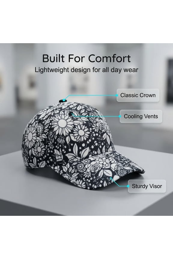 DIY Coloring Baseball Cap Blank Canvas Hat For Painting Customizable Unstructured Design