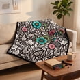 thumbnail image 1 of DIY Coloring Blanket for Adults & Kids, 50 x 60 Inch Reusable Floral DIY Art Blanket, Soft Velvet Reverse Blanket, Creative Craft Gift for Children and Adults, 1 of 5