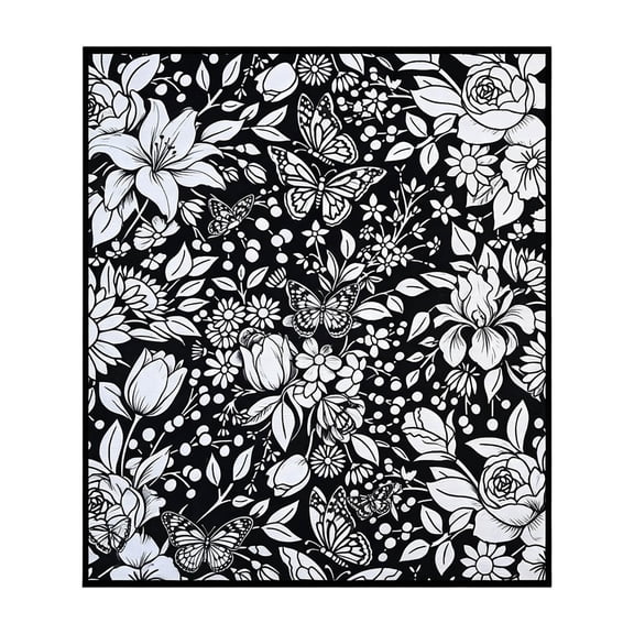 DIY Coloring Blanket Color Sketch Blanket with 24 Markers Washable Assorted Pattern Doodle Mat, Creative DIY Art Blankets for Activity & Play (1, #1)