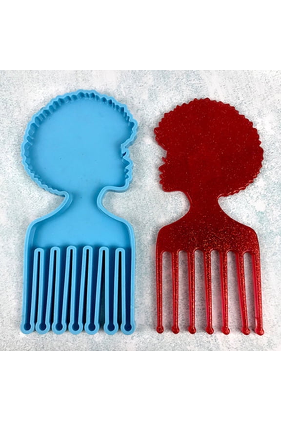 DIY Comb Keychain Mold & Pendant Casting Kit – Resin Jewelry Making Craft Supplies