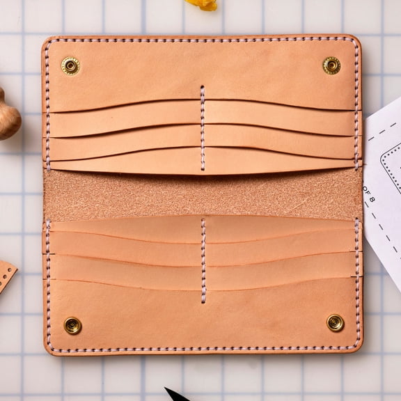 DIY Corter Long Wallet Leather Kit