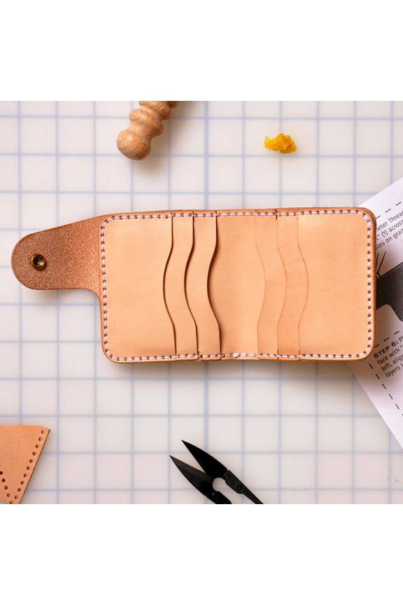 DIY Corter Short Snap Wallet Leather Kit
