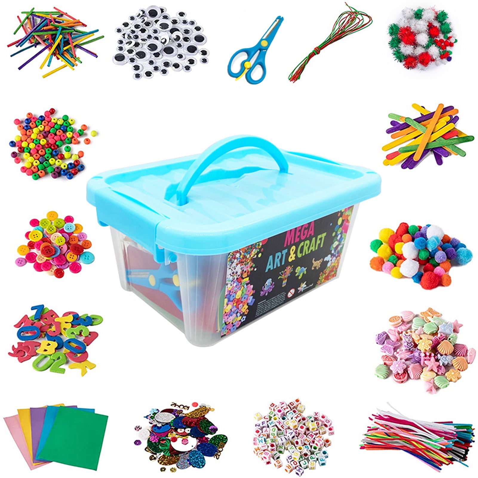 DIY Craft DIY Arts and Crafts Supplies Kit 2000+ Pieces Set Activity