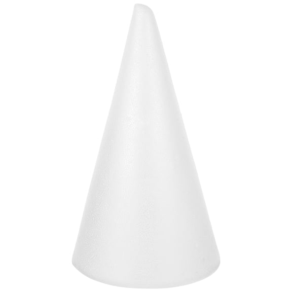 DIY Craft Cone , 6" White Solid Cardboard Form - Christmas Tree Making Supplies for Holiday Decor Projects