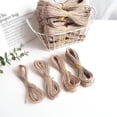thumbnail image 1 of DIY Craft Jute Twine Brown Jute String Rope Gift Wrapping Twine for Tag Making Jewelry Necklace Craft Home Decoration Farmhouse Art & Craft Projects 196.85 Inch 1Pcs, 1 of 6