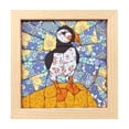 thumbnail image 1 of DIY Craft Kit, Wooden Framed Art – 8" x 8" Animal Theme Textile Collage Project for Home Decor & Creative Hobby, 1 of 3