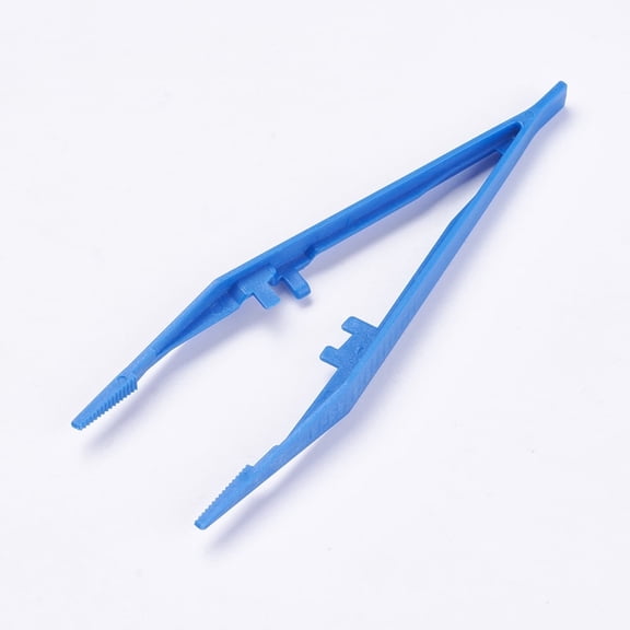DIY Craft Plastic Fuse Bead Tweezers Hama Clips Tool For Royal Blue 13x3.5x1.1cm