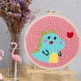 thumbnail image 1 of DIY Craft Punch Needle Embroidery Kits,Healing Weave Punch Stitching for Beginners, 20*20cm, 1 of 8