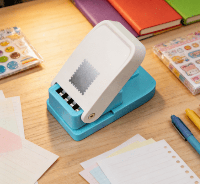 Rectangular Paper Punch DIY Craft Stamp Punch, Rectangular Postage Shape Scalloped Edge Hole ...
