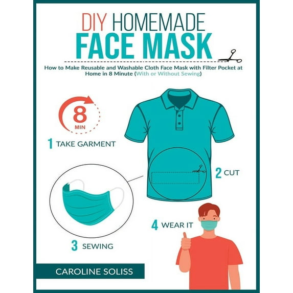 DIY Homemade Face Mask: How to make Reusable and Washable Cloth Face Mask with Filter Pocket and Medical Protective Mask