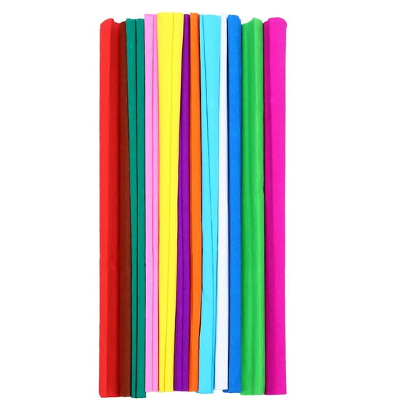 DIY Crepe Paper 12 Rolls of DIY Flower Making Crepe Papers Wrapping Flowers Gifts Packing Papers