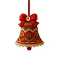 thumbnail image 1 of DIY Crochet Christmas Bell Ornament Kit - Complete Beginner Craft Kit with Yarn & Instructions, Hand-Knitted Holiday Decor for Personalized Tree Bells, Stocking Stuffers, 1 of 4