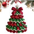 thumbnail image 1 of DIY Crochet Christmas Tree Kit – Handmade Holiday Decoration Set, Beginner Christmas Kit, Tree Bow Pearl Embellishment, Christmas Party Crochet Decorations,Starter kit, 1 of 6