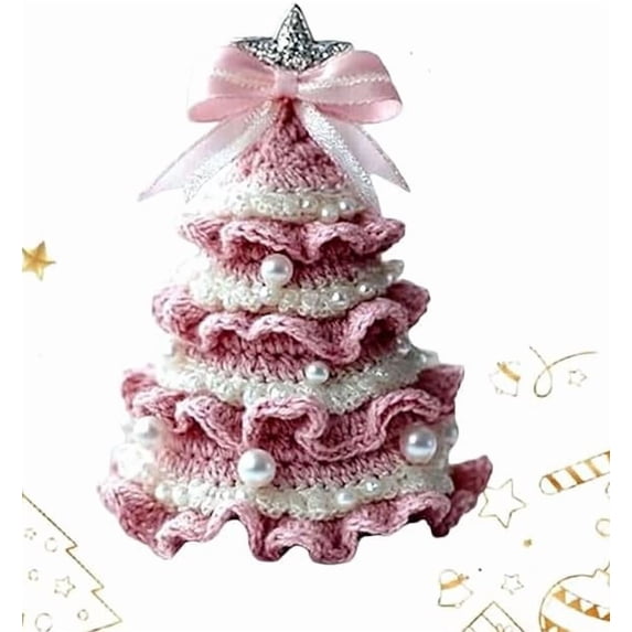 DIY Crochet Christmas Tree Kit – Handmade Holiday Decoration Set, Christmas Tree Crochet Kit, is A Christmas Gift for Handicraft Enthusiasts