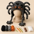 thumbnail image 1 of DIY Crochet Creature Hood Hat Kit,Halloween Fantasy Earflap Beanie with 3D Construction,Complete Crochet Starter Set for Adults Beginners,Handmade Cosplay Party Headwear Gift (J), 1 of 7