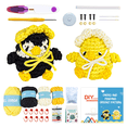 thumbnail image 1 of DIY Crochet Kit for Beginners, Complete Plush Knitting Set with Yarn, Tools & Tutorial – Relaxing Craft Starter Pack, Crochet Amigurumi Kits, Penguin and Chick, 1 of 2