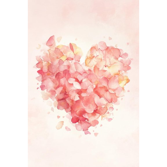 DIY Cross Stitch Kit Heart Shape 11CT Embroidery Kit with Pattern Stamped Count by Numbers Craft Kit 40x50cm-1