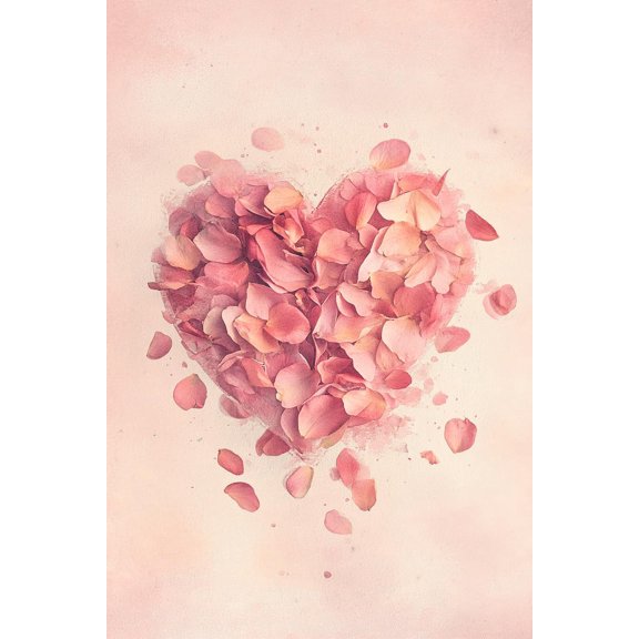 DIY Cross Stitch Kit Heart Shape 11CT Embroidery Kit with Pattern Stamped Count by Numbers Craft Kit 40x50cm-3