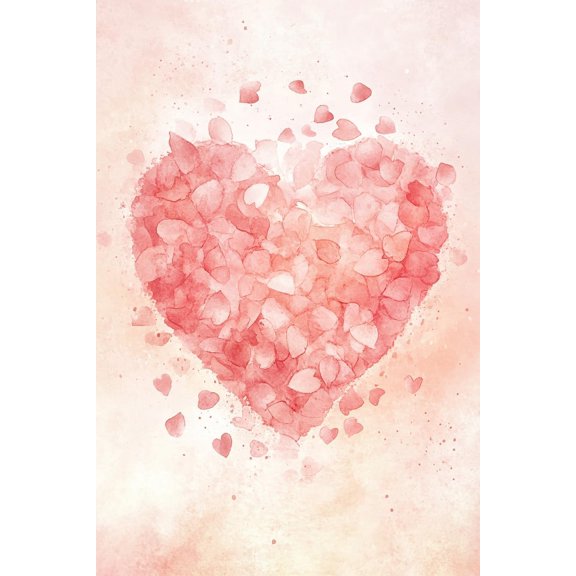 DIY Cross Stitch Kit Heart Shape 11CT Embroidery Kit with Pattern Stamped Count by Numbers Craft Kit 40x50cm-4