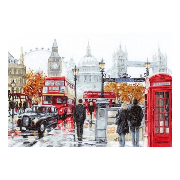 DIY Cross Stitch Kit - London, B2376, Counted Cross Stitch kit for Adults, Embroidery and Needlecraft Kit