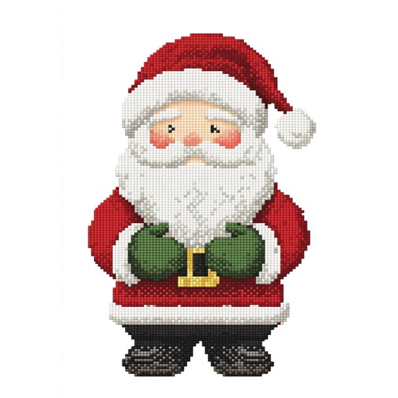 DIY Cross Stitch Kit Santa Claus 11CT Embroidery Kit with Pattern Stamped Count by Numbers Craft Kit 40x50cm-1
