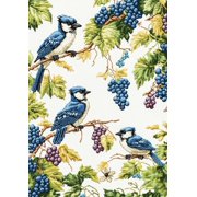 DIY Cross Stitch Kit for Beginners Jays Bumblebees 11CT Embroidery Kit with Pattern Stamped Count by Numbers Craft Kit 40x50cm-4
