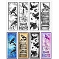thumbnail image 1 of DIY Crow Bookmark Clear Stamps Branch Skeleton Bookmark Silicone Clear Stamp Seals Transparent Stamps for DIY Scrapbooking Cards Making Photo Album Journal DIY, 1 of 8