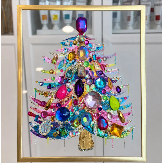 DIY Crystal Beaded Christmas Tree Handmade Kit ,2026 New Crystal Christmas Tree Hanging Art DIY Kit,Make Custom Glowing Holiday Decor & Sentimental Handmade Gifts for Family Friends