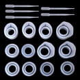 thumbnail image 1 of Resin 6 Shapes Silicone Mold Jewelry Flat Shaped Pendant Silicone Mold Flower Jewelry Accessories, 1 of 9