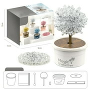 DIY Growing Kit Grow Trees in 24 Hours Educational Craft Kit with 1 colorful Growing Powders 1 1 Stir Sticks 1 measuring cups and 1 instruction manual Craft KitsClear