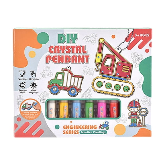 DIY Crystal Paint Arts and Crafts Set Three Dimensional Baking Graffiti Coloring and Adhesive Painting 30ml