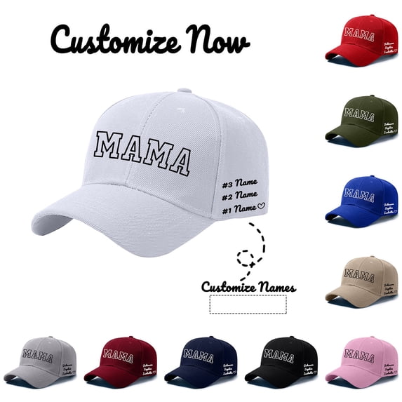 DIY Custom Printed Baseball Cap with Name Personalized Birthday Mother's Day Hat