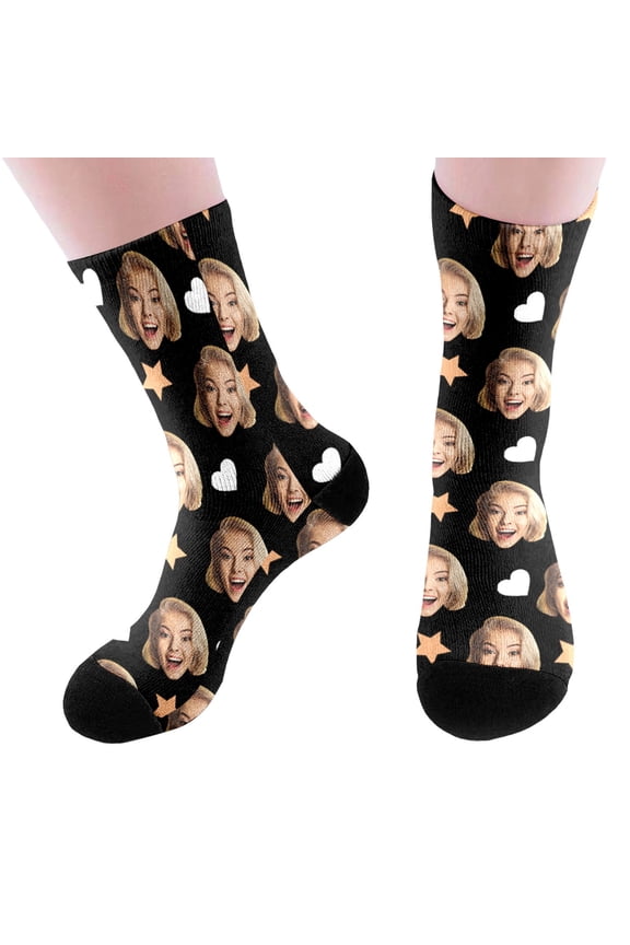 DIY Custom Socks With Picture Funny Print Photo Socks Customized Novelty Sock For Men Women