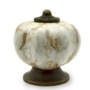 DIY Décor Hub - Pumpkin 1.5 inches, Antique Brass Cabinet Knobs, 10-Pack
