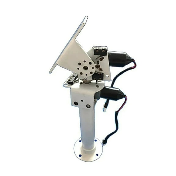 DIY DC Dual Axis Pan Tilt Solar Tracking And Monitoring Robot Heavy Load High Torque All Metal X Axis Y Axis Worm Gear Motor ,Easy to Use