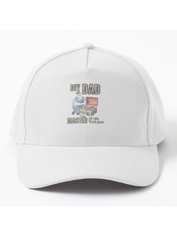 DIY Dad Toolbox Master Baseball Cap, Handyman Father Skill Statement Design, Classic Hat