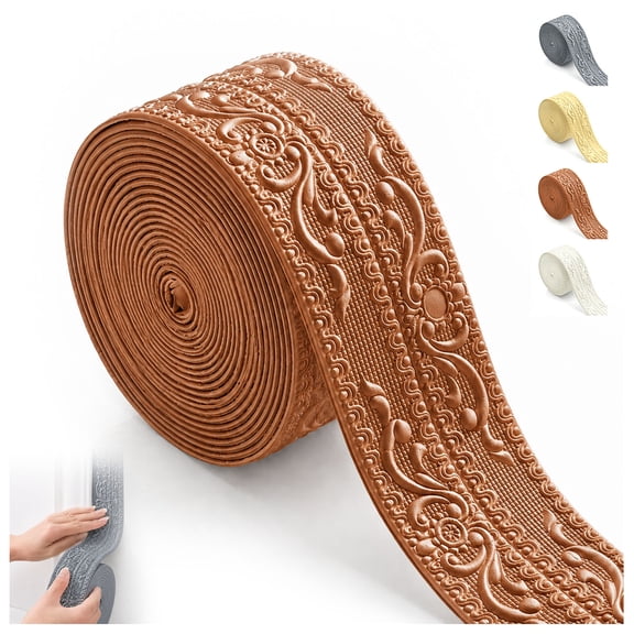 DIY Decorative Border Tape for Walls & Furniture,Self-Adhesive Vintage Decor Molding Trim,Peel and Stick Flexible Wall Strip for Baseboard,Wallpaper,Mirror Frame,Furniture