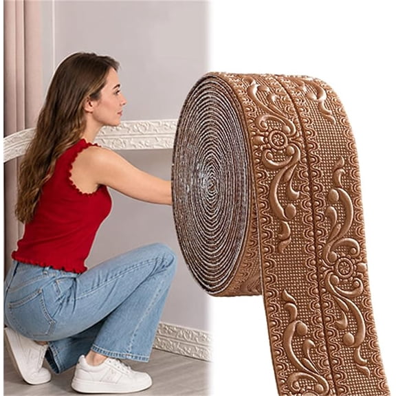 DIY Decorative Border Tape for Walls & Furniture, Upgrade Any Space, Self-Adhesive Decorative Border Tape DIY Craft for Walls Furniture Decoration (F,6.6m)