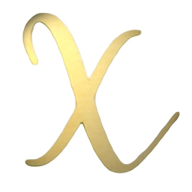DIY Decorative Brass Address House Numbers Letters, Letter X
