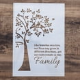 thumbnail image 1 of DIY Decorative Stencil Template for Painting on Walls Furniture Crafts, Family Tree (A3 Size), 1 of 4